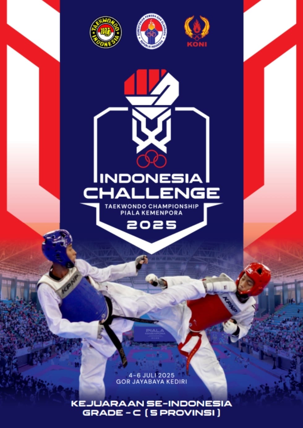 Ajang Pertarungan Prestasi Taekwondo di Tanah Air Taekwondo Indonesia Dojang satriobimotc